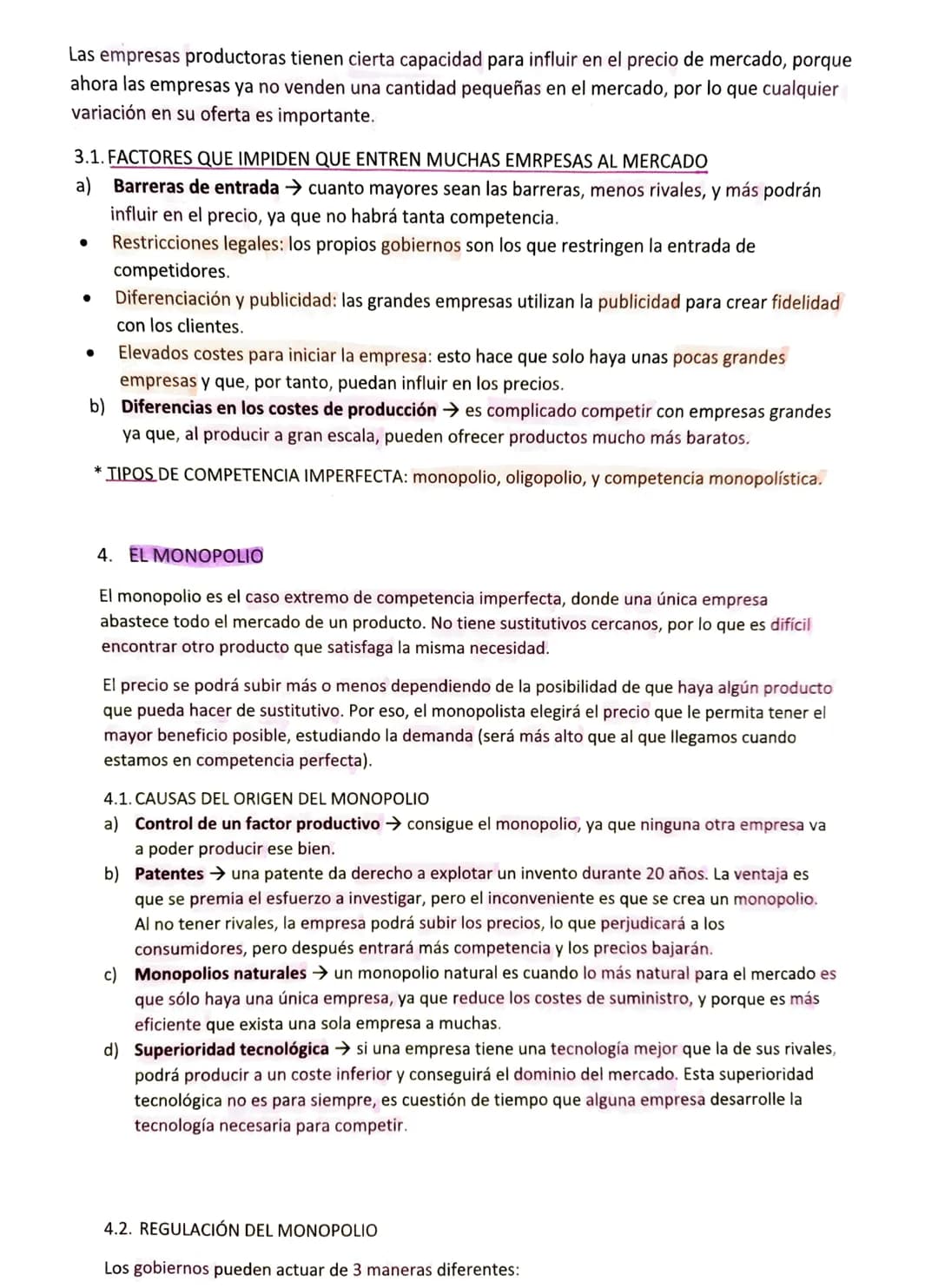 Tema 4
b)
c)
TIPOS
DE
MERCADO
1. LAS ESTRUCTURAS DEL MERCADO
En los mercados competitivos, las empresas no tienen fuerza para influir en los