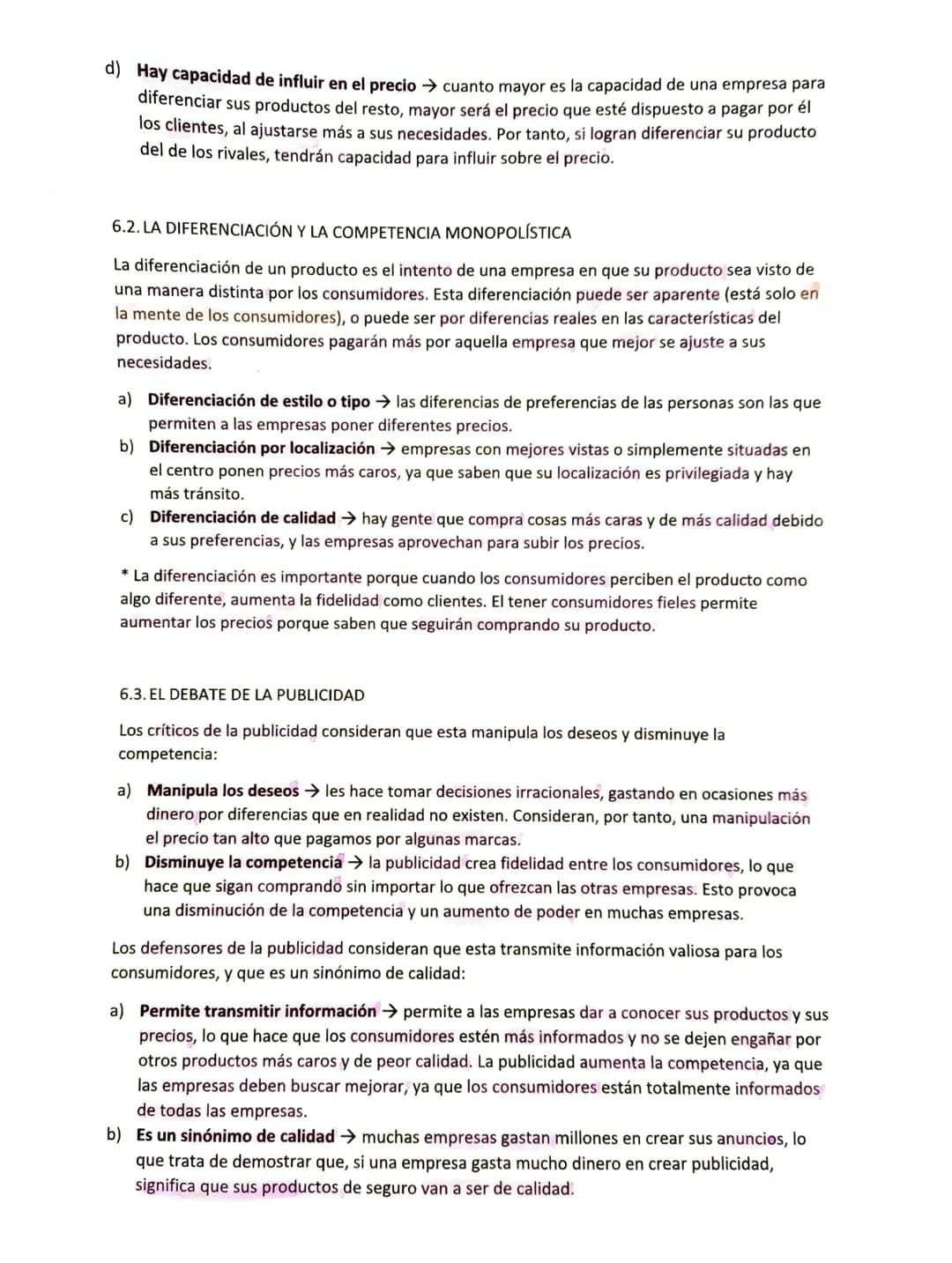 Tema 4
b)
c)
TIPOS
DE
MERCADO
1. LAS ESTRUCTURAS DEL MERCADO
En los mercados competitivos, las empresas no tienen fuerza para influir en los