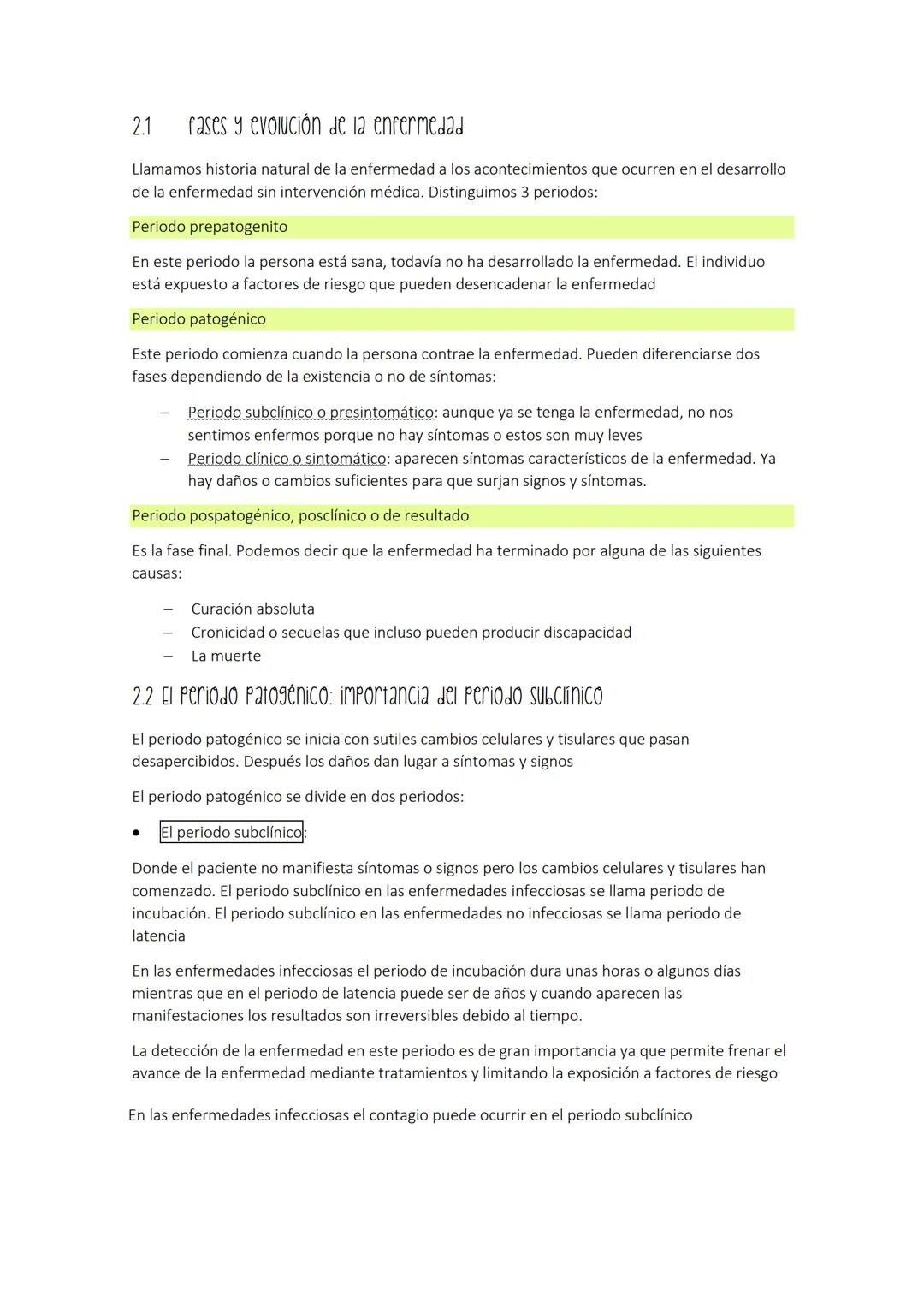 1. CONCEPTO DE SALUD Y ENFERMEDAD
Salud: completo estado de bienestar físico, mental y social, y no solo la ausencia de enfermedad
Factores 