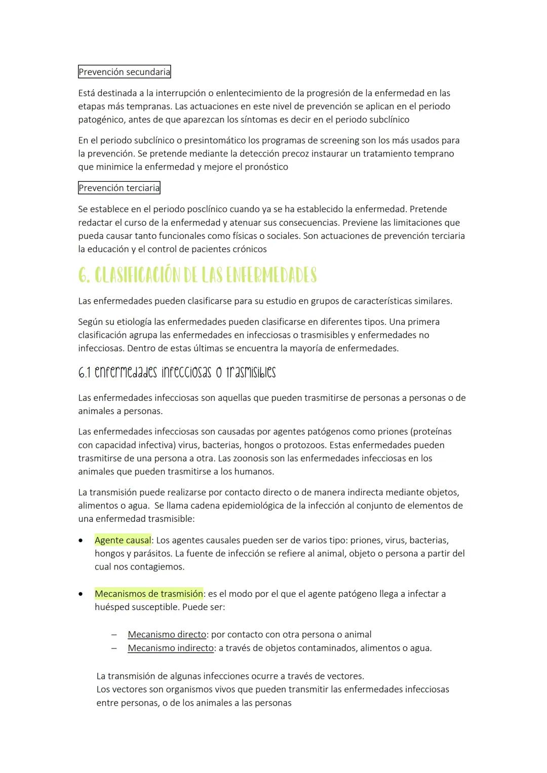 1. CONCEPTO DE SALUD Y ENFERMEDAD
Salud: completo estado de bienestar físico, mental y social, y no solo la ausencia de enfermedad
Factores 