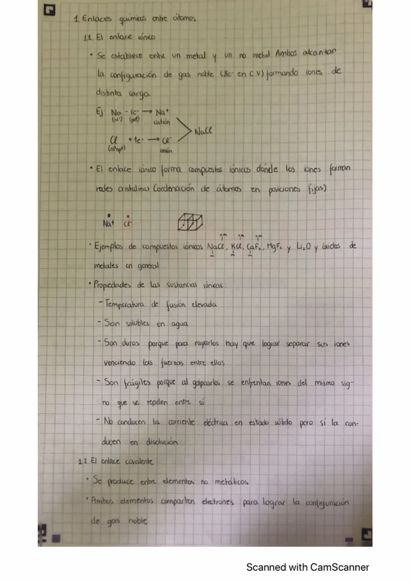 EL ENLACE QUINICA
El enlace químico es el conjunto de fuerzas que mantienen
das las particulas que forman las expecies químicas.
- Enlace qu