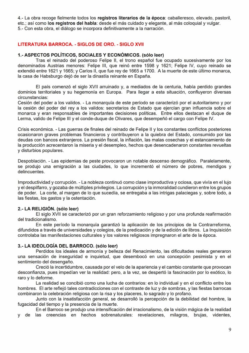 1º BACHILLERATO.- LITERATURA RENACENTISTA.
1.- CONTEXTO HISTÓRICO, CULTURAL Y LITERARIO DEL SIGLO XVI (solo leer)
Los llamados Siglos de Oro