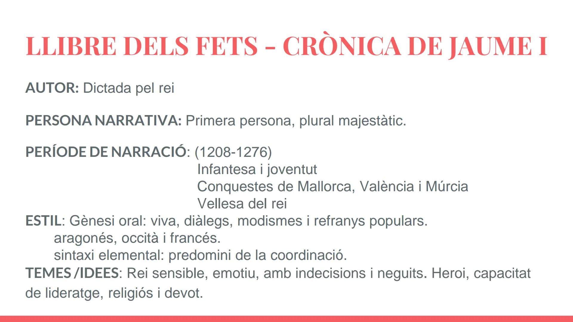 LES 4 GRANS
CRÒNIQUES
Historiografia medieval CONTEXT SOCIOCULTURAL I HISTÒRIC
Entre el regnat de Jaume I i el de Pere III el Cerimoniós. Se