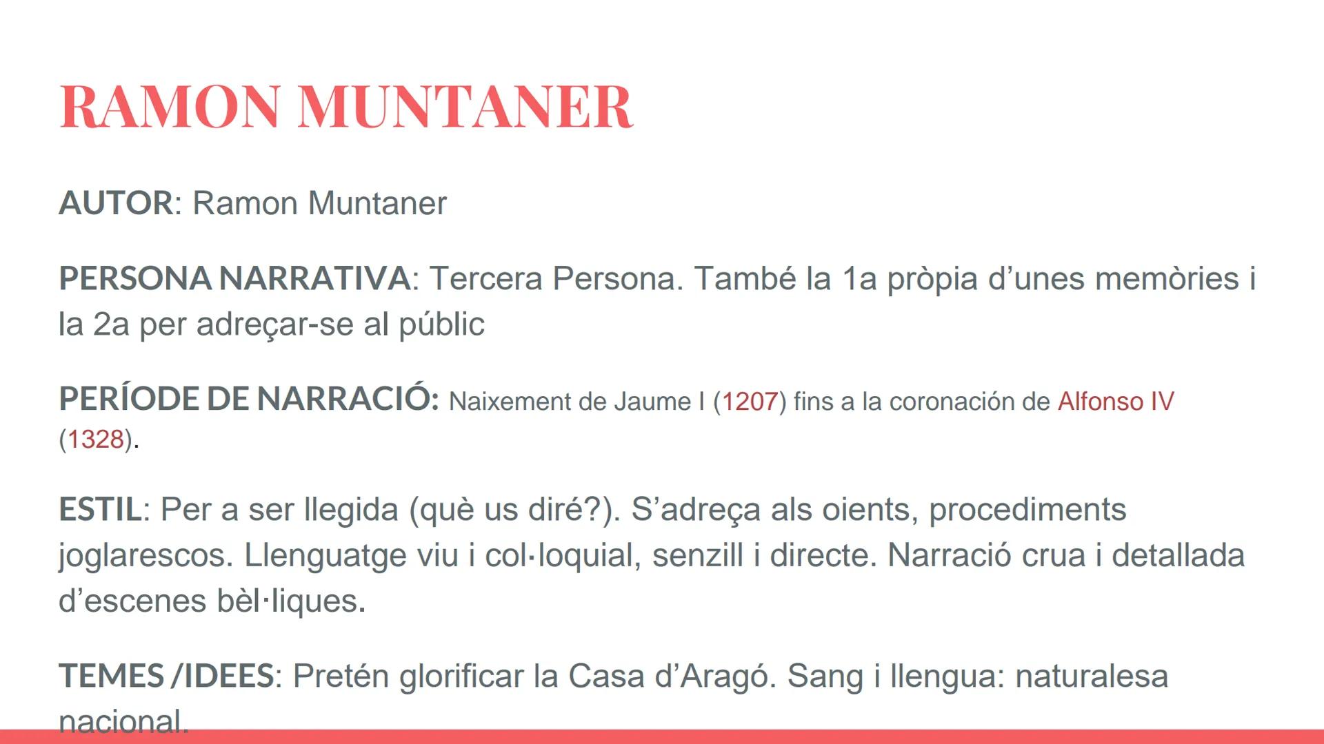 LES 4 GRANS
CRÒNIQUES
Historiografia medieval CONTEXT SOCIOCULTURAL I HISTÒRIC
Entre el regnat de Jaume I i el de Pere III el Cerimoniós. Se