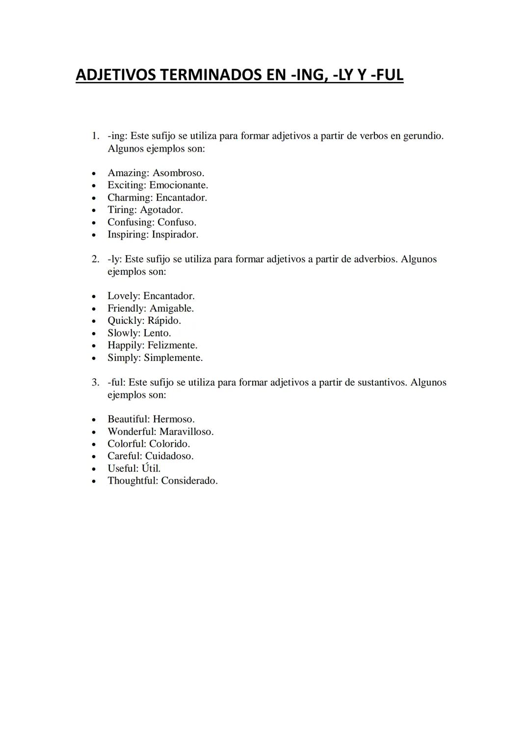 VOCABULARIO Y LEXICO 2º ESO INGLES 2
NORMAS DE SEGURIDAD Y TIPOS DE CONDUCTA
1. Safety first: La seguridad es lo primero.
2. Be careful: Ten