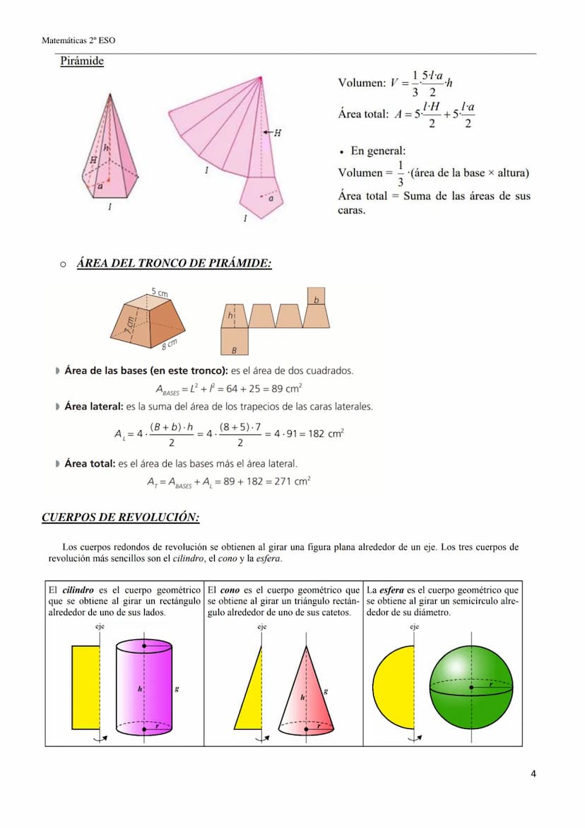Matemáticas 2º ESO
CUERPOS GEOMÉTRICOS
Definición: Un poliedro es un cuerpo geométrico limitado por cuatro o más polígonos.
Los elementos pr