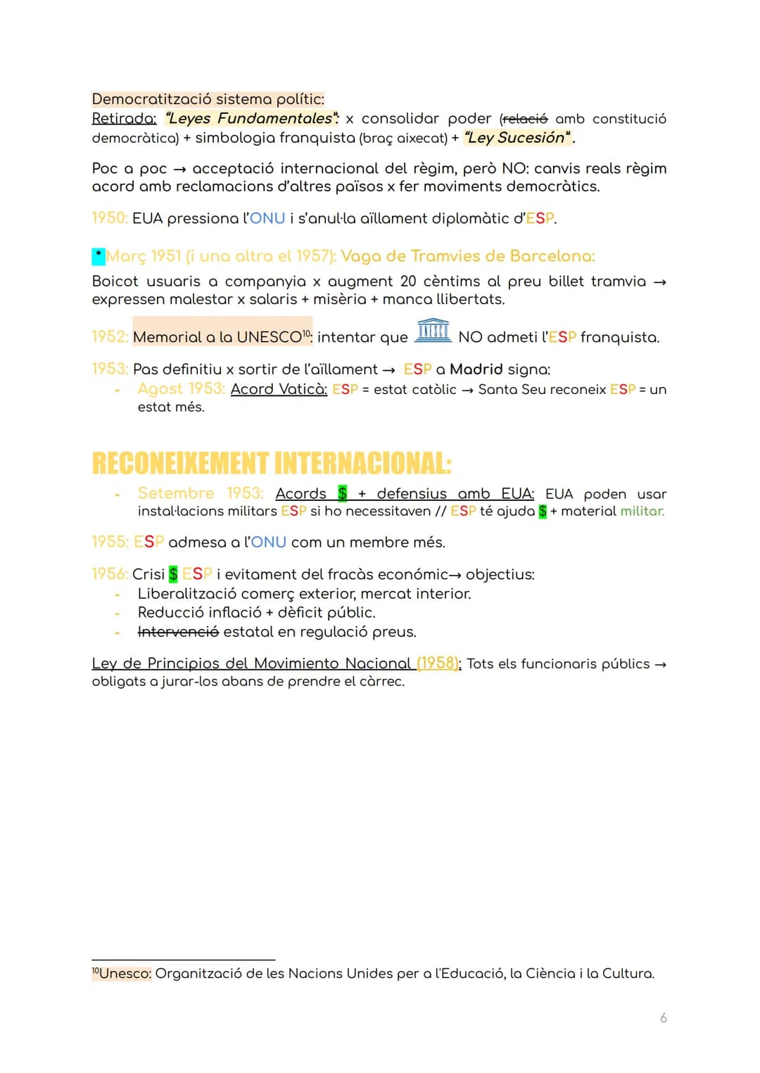 HISTÒRIA T5: El Franquisme
Franquisme: període on un règim totalitari (establert x força militar) que va
eliminar la REP legalment constituï