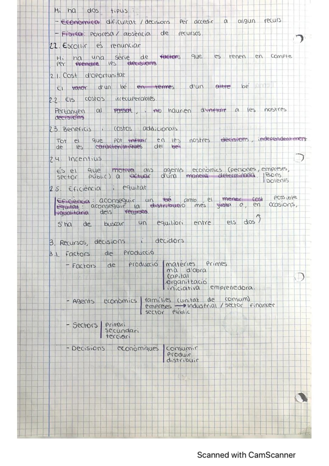 # economia

12-09 1022

T.I. Economia / Ciència

1. Economia
2. Escollir/renunciar
3. Recursos, decisors
4. Estudi economia

Tema I
L'econom