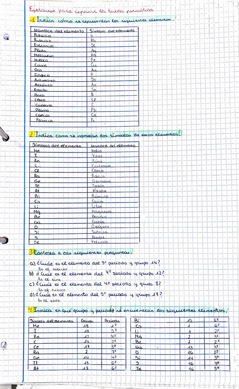 .
Primera Lectura
Cuestionario curiosidades sobre la tabla periódica.
¿Qué es el numero atómico de un elemento químico? ¿Sabes que simbolo
s