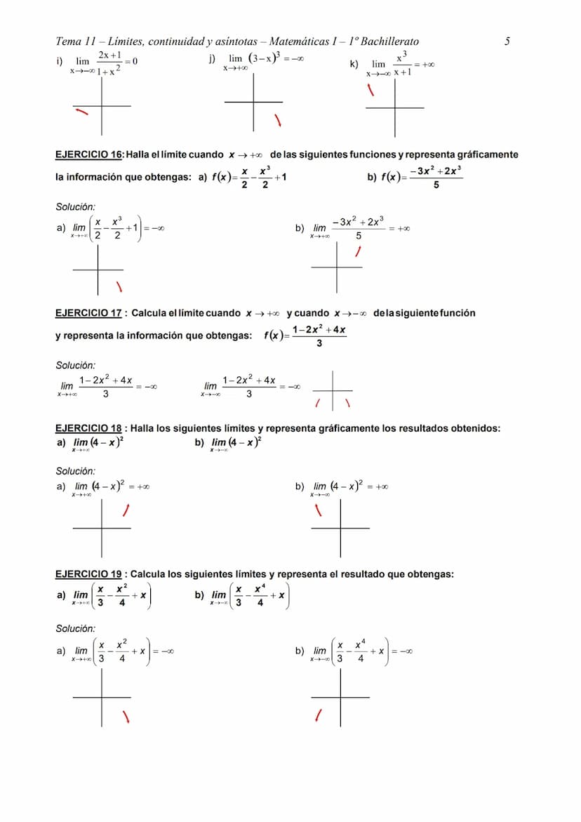 Tema 11- Límites, continuidad y asíntotas - Matemáticas I - 1° Bachillerato
TEMA 11 - LÍMITES, CONTINUIDAD Y ASÍNTOTAS
CÁLCULO GRÁFICO DE LÍ