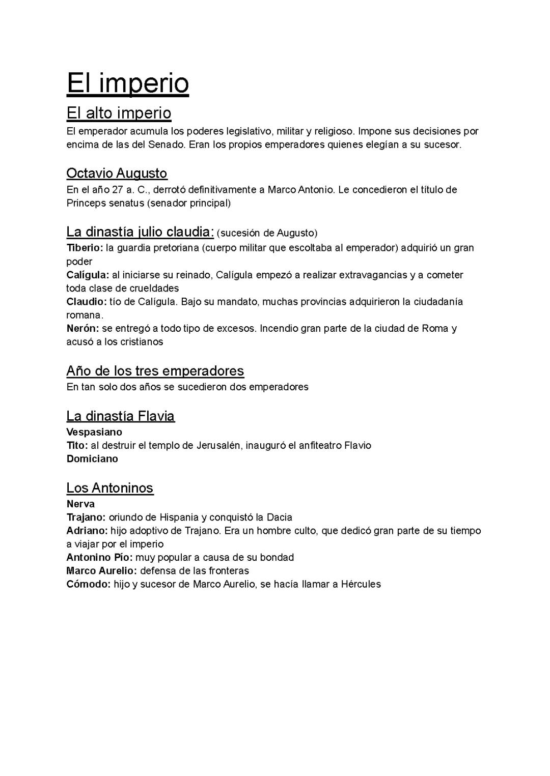 El imperio romano 