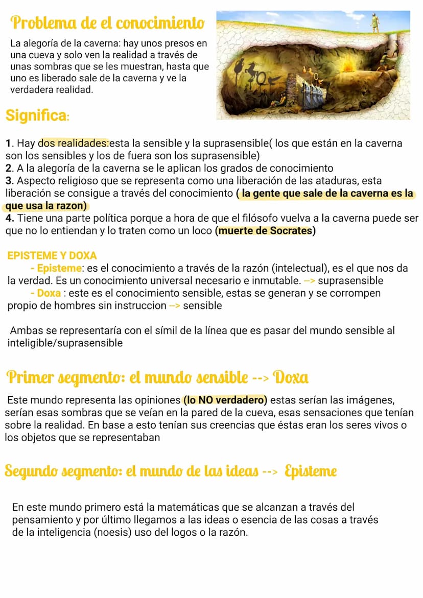 PLATÓN
El problema de la realidad
Fedon y lo descubrimiento de lo supra
se sensible: habla de que no quería
fiarse más de lo que captaban su