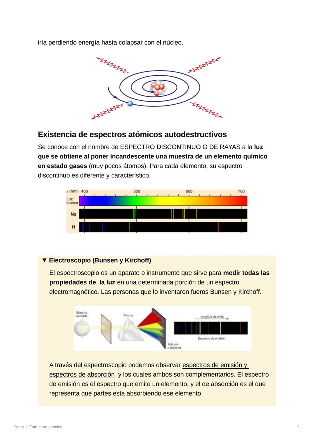 Tema 1: Estructura atómica
Temario:
La materia
El átomo
Teoría atómica de Dalton (1808): átomo
Modelos atómicos
Modelos de Thomson (1904)
Mo