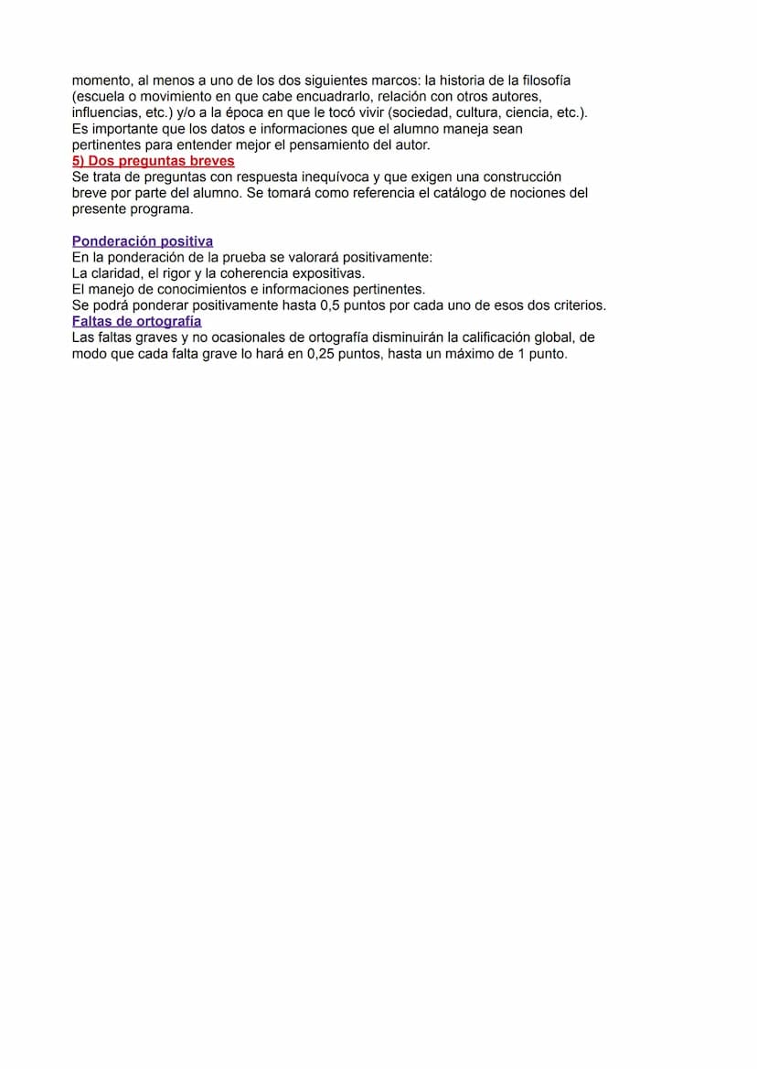 MODELO DE EXAMEN Y CRITER
1. Modelo de examen:
La evaluación del alumno se llevará a cabo mediante las siguientes preguntas:
1) Resumen de u