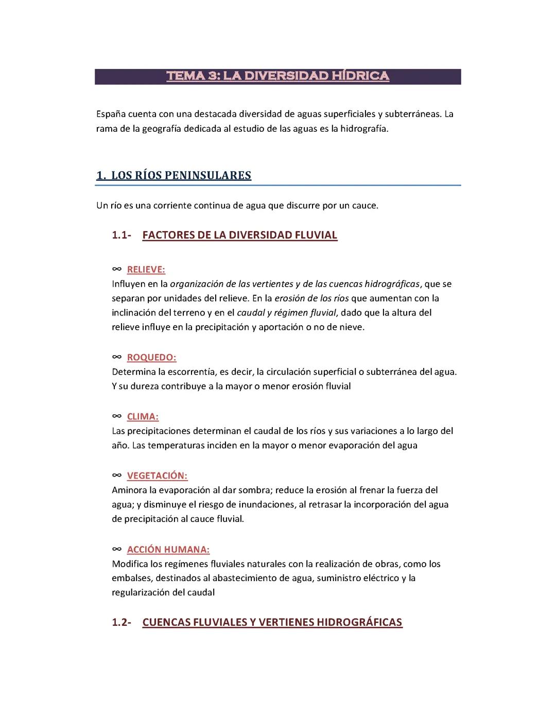 T3. DIVERSIDAD HÍDRICA