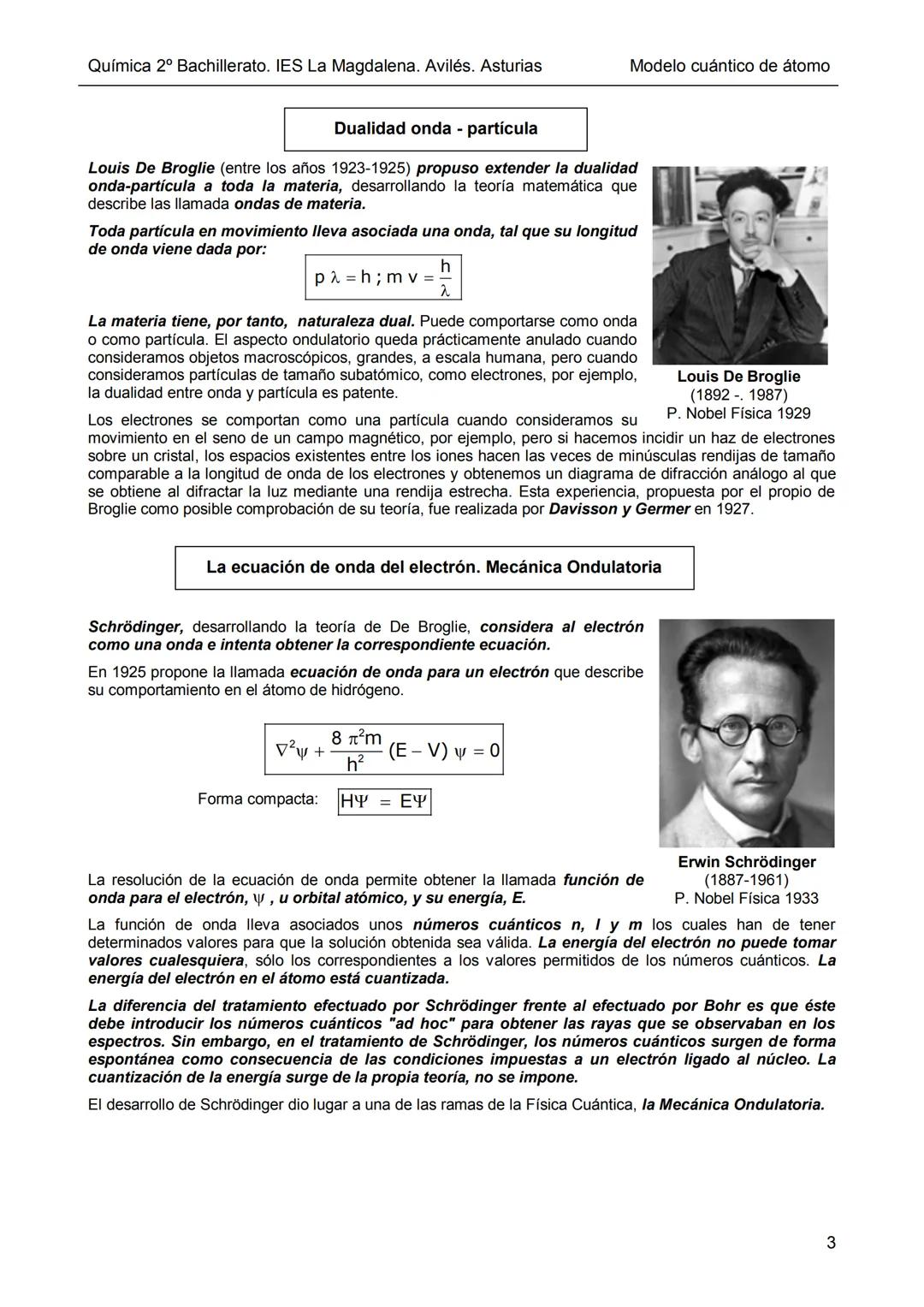 Dpto. Fisica
y Química
V₁
√₂-V₁
El modelo cuántico de átomo
En los últimos años del s. XIX y principios del XX el estudio de la interacción 