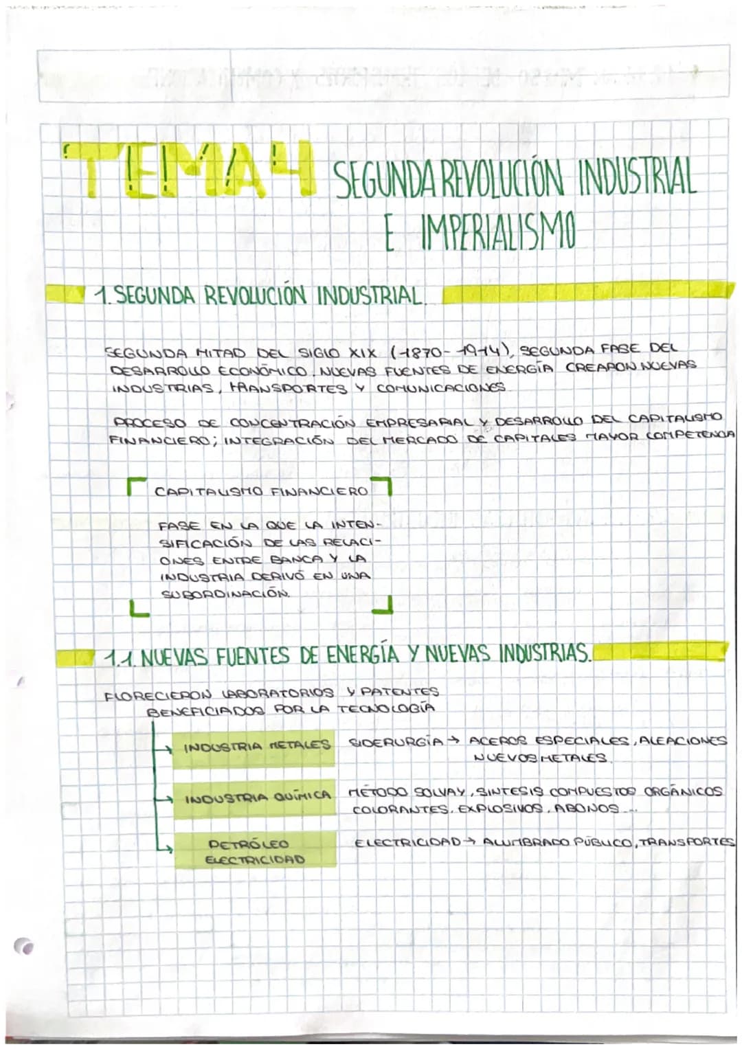 Man
THAL SEGUNDA REVOLUCIÓN INDUSTRIAL
E IMPERIALISMO
1. SEGUNDA REVOLUCION INDUSTRIAL
SEGUNDA HITAD DEL SIGLO XIX (1870-1944), SEGUNDA FASE