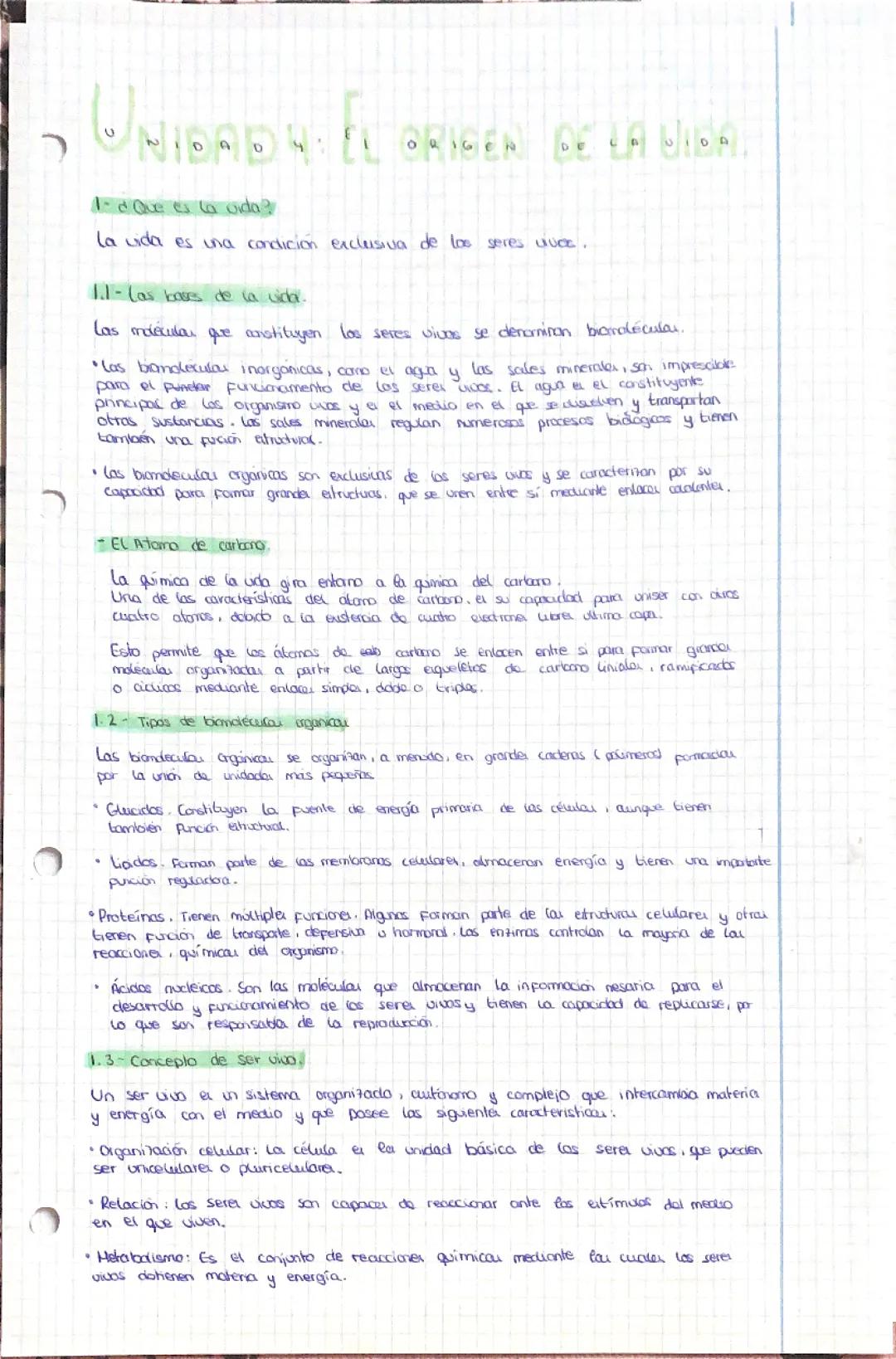 El origen de la vida 