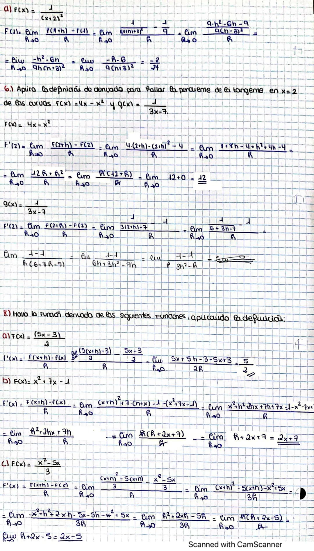 Fiom
tooooco 6
derivadas
1.Introducción
un poco de historia
2. Tasa de uanación media
3. Definicion de derivada
H. Calculo de Derivadas
4.1.