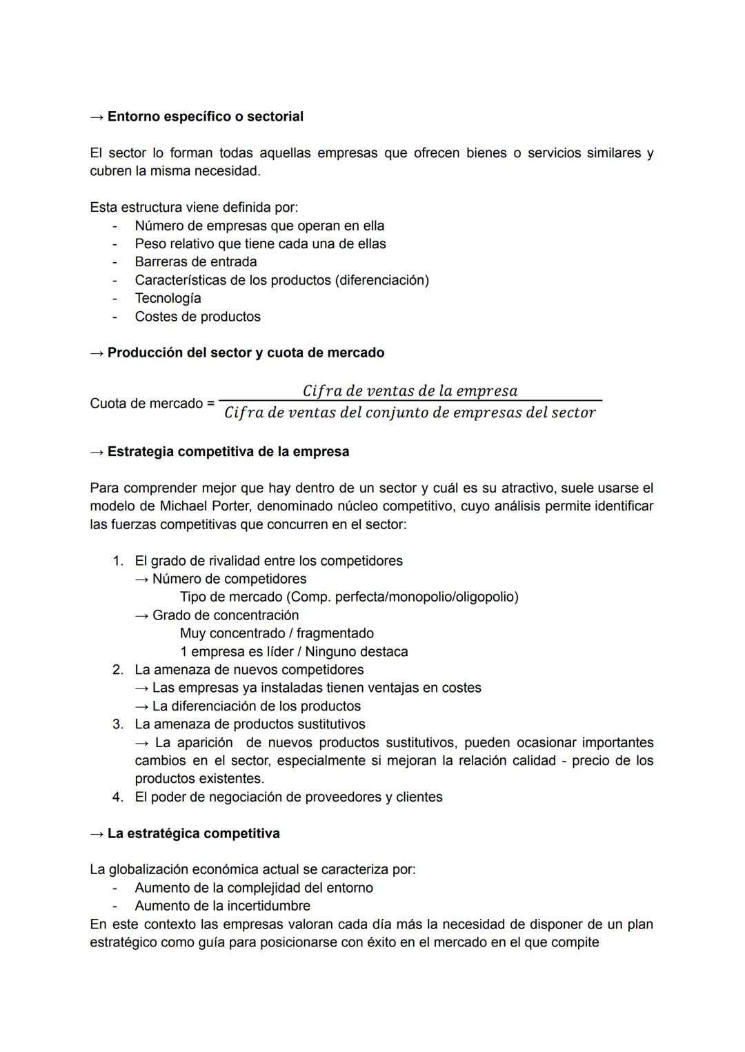 - Clasificación de las empresas

- Sector
  - Primario → Naturaleza
  - Secundario → Conversión de materias primas
  - Terciario → Servicios