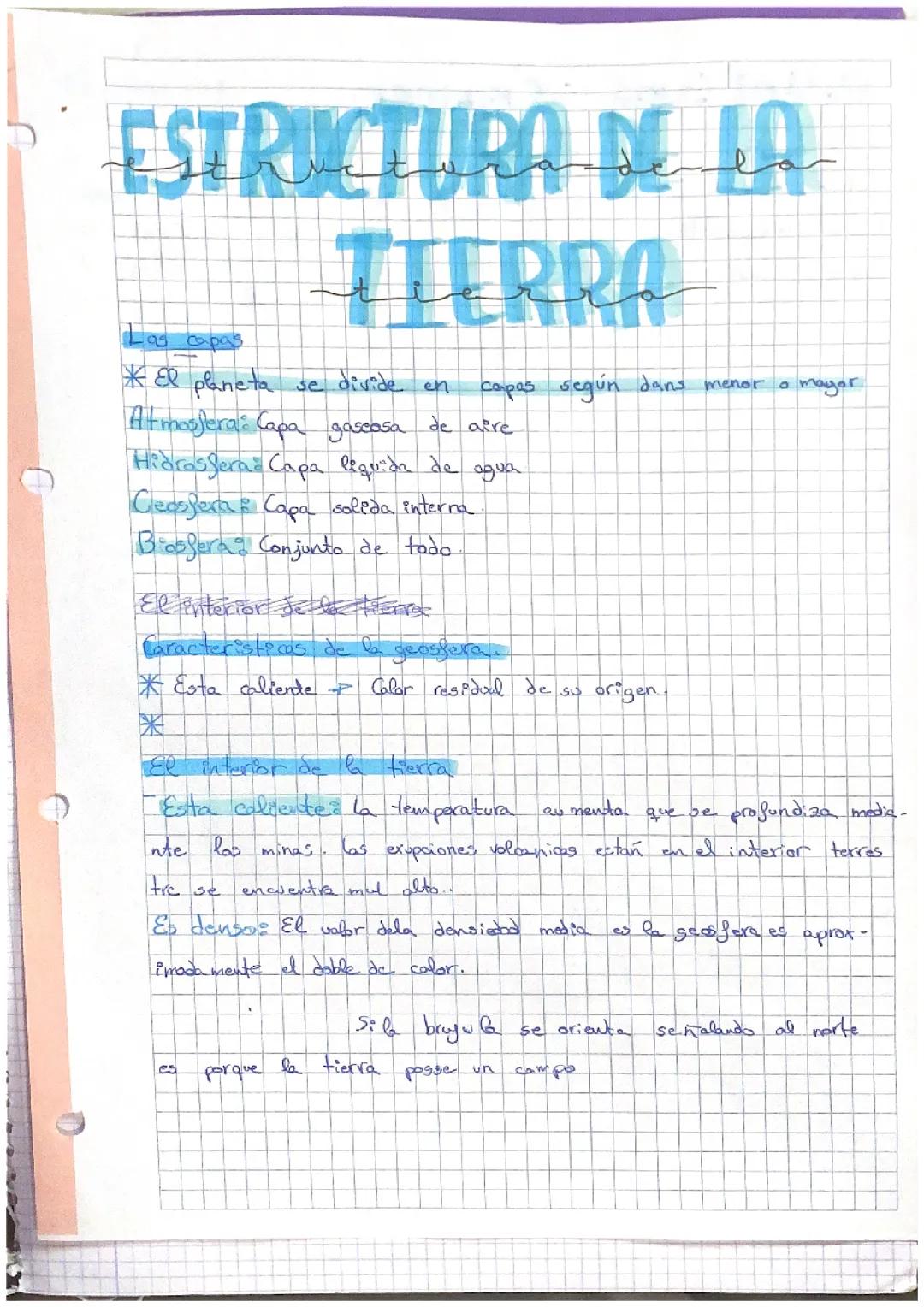 ESTRUCTURA DE LA TIERRA