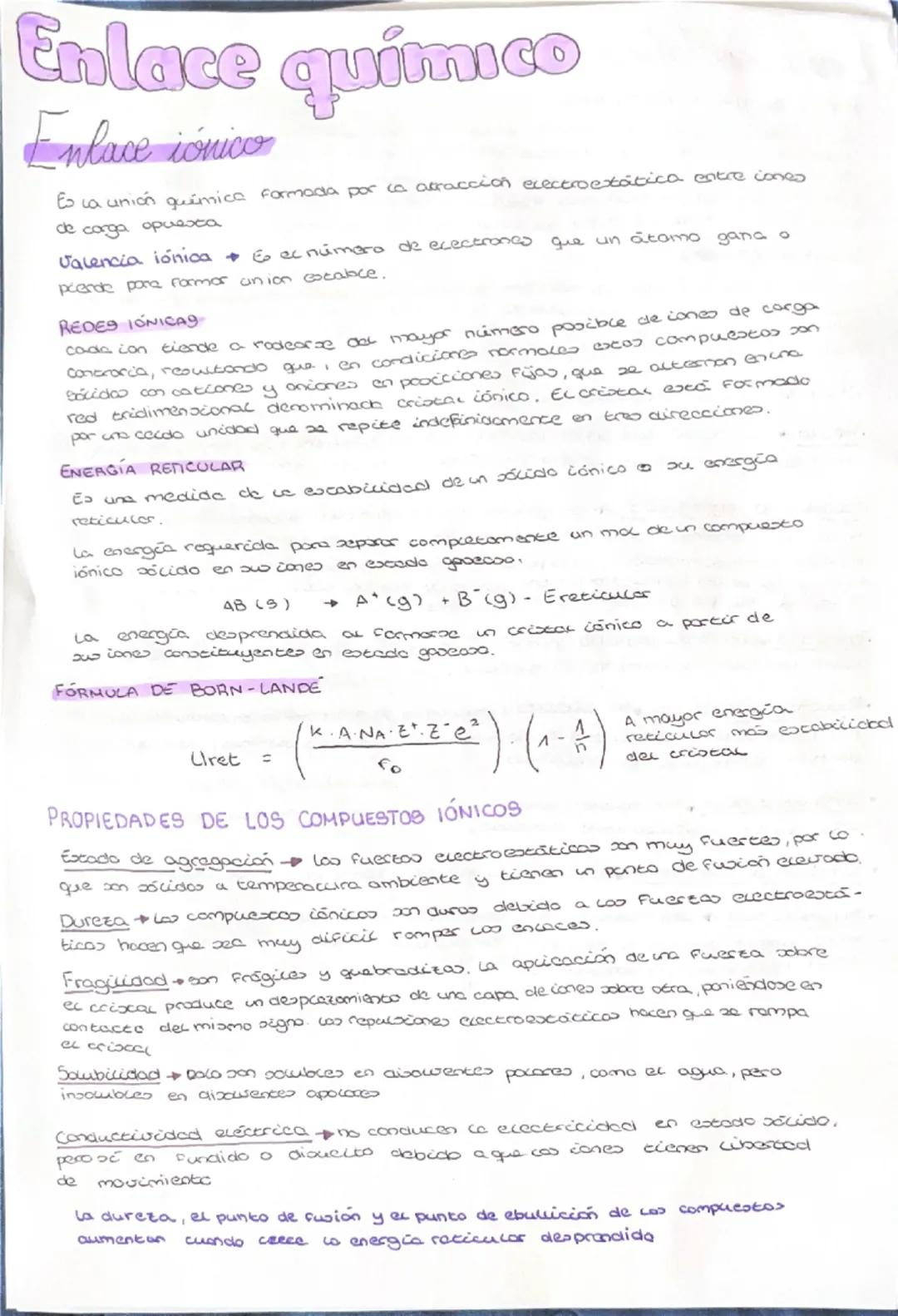 Tipos de Enlace Químico y sus Características