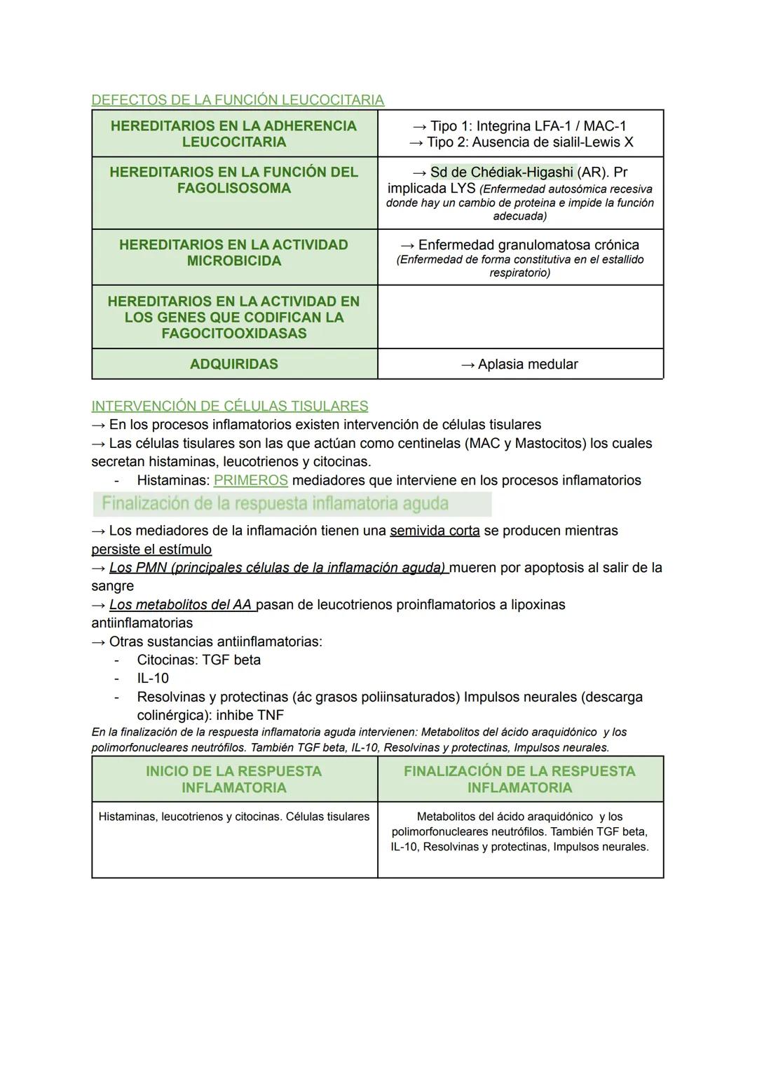 INFLAMACIÓN AGUDA Y CRÓNICA (I) Y (II). TEMA 2
INTRODUCCIÓN A LA INFLAMACIÓN
→ La inflamación es la respuesta del anfitrión destinada a elim