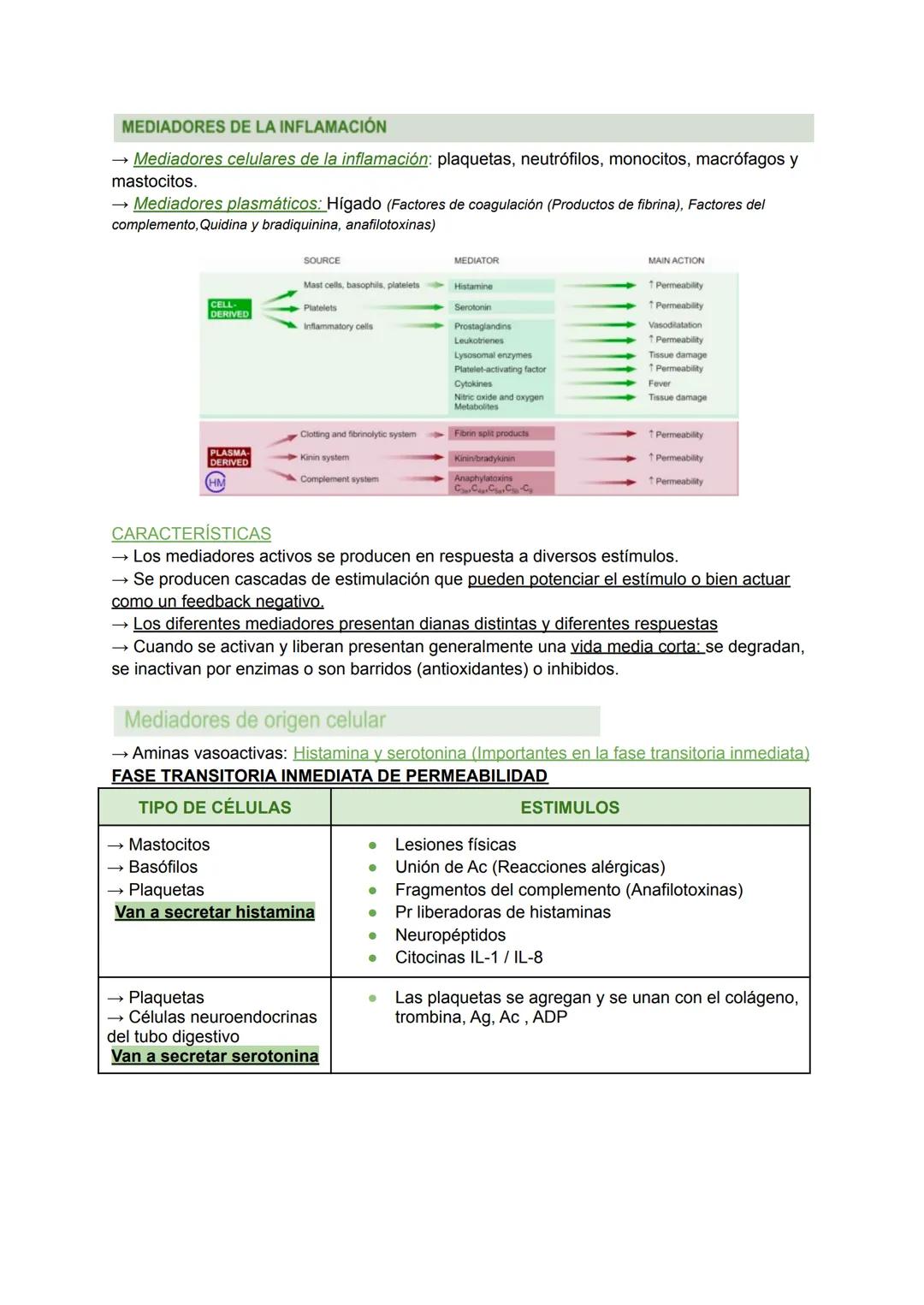INFLAMACIÓN AGUDA Y CRÓNICA (I) Y (II). TEMA 2
INTRODUCCIÓN A LA INFLAMACIÓN
→ La inflamación es la respuesta del anfitrión destinada a elim