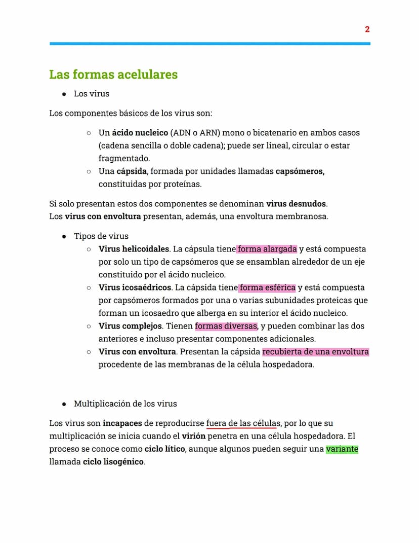 Apuntes unidad 7
Biología: microorganismos y formas acelulares.
Microorganismos: concepto y diversidad
• Los microorganismos son un grupo de