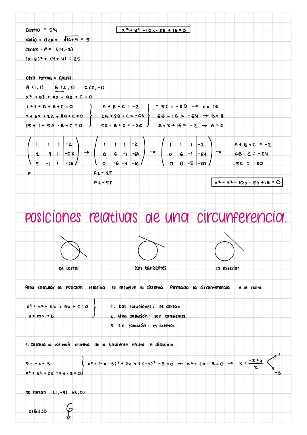 · La circunferencia.
Lugar geométrico.
Es un conjunto de puntos que cumplen una determinada propiedad. EJEMPIOS:
1. Calcula el lugar geométr
