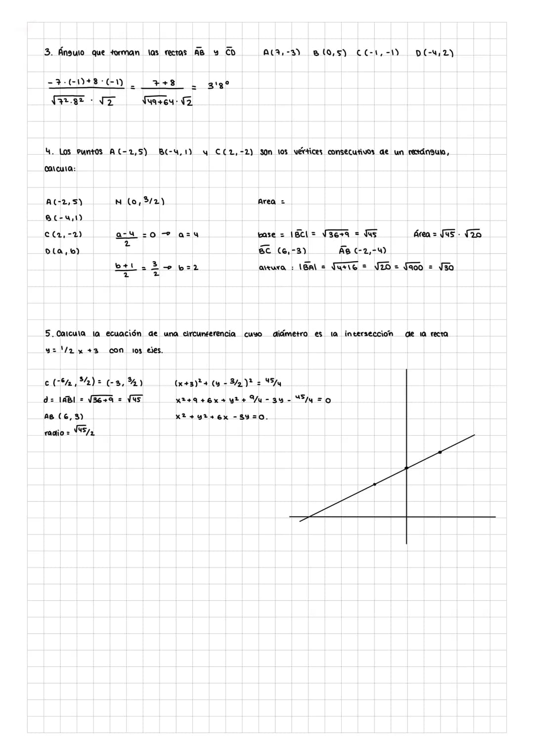 · La circunferencia.
Lugar geométrico.
Es un conjunto de puntos que cumplen una determinada propiedad. EJEMPIOS:
1. Calcula el lugar geométr
