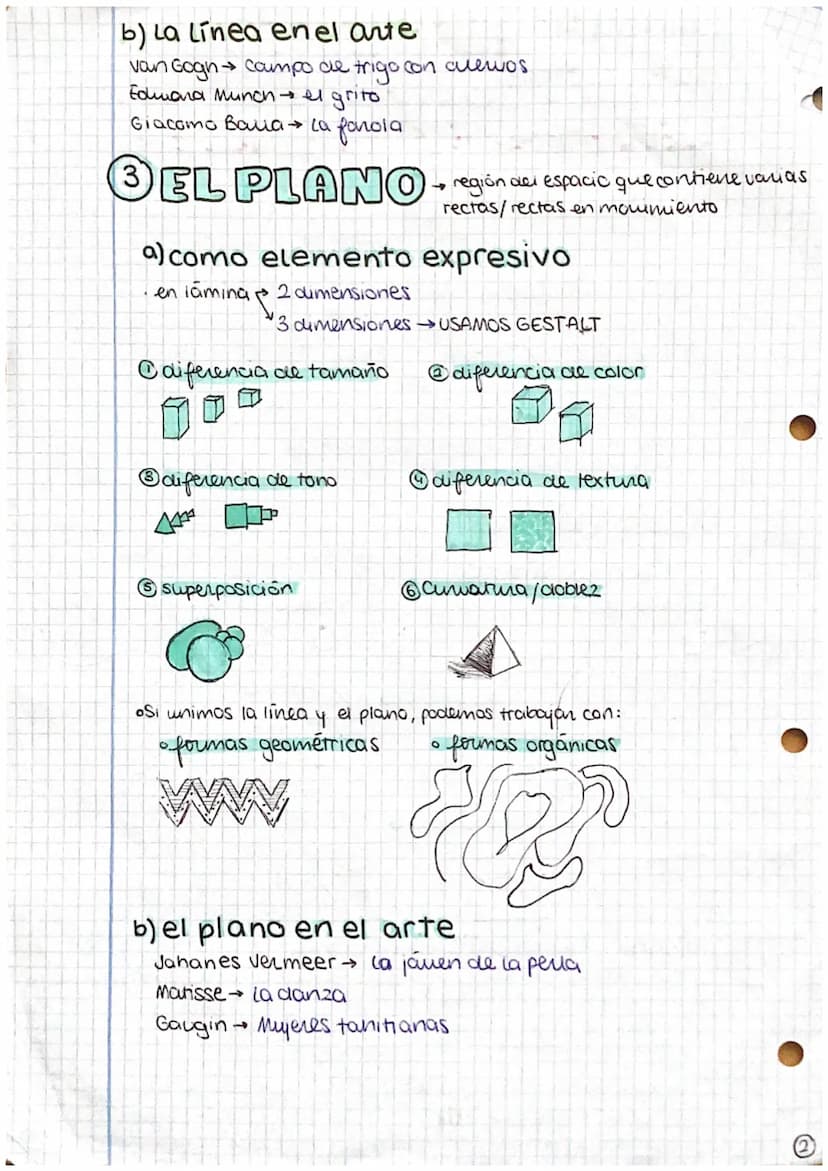 unidad 4: ELEMENTOS
CONFIGURATIVOS de los
LENGUAJES
Del punto
a) el punto como elemento expresivo
Atendiendo a su disposición en el espacio,