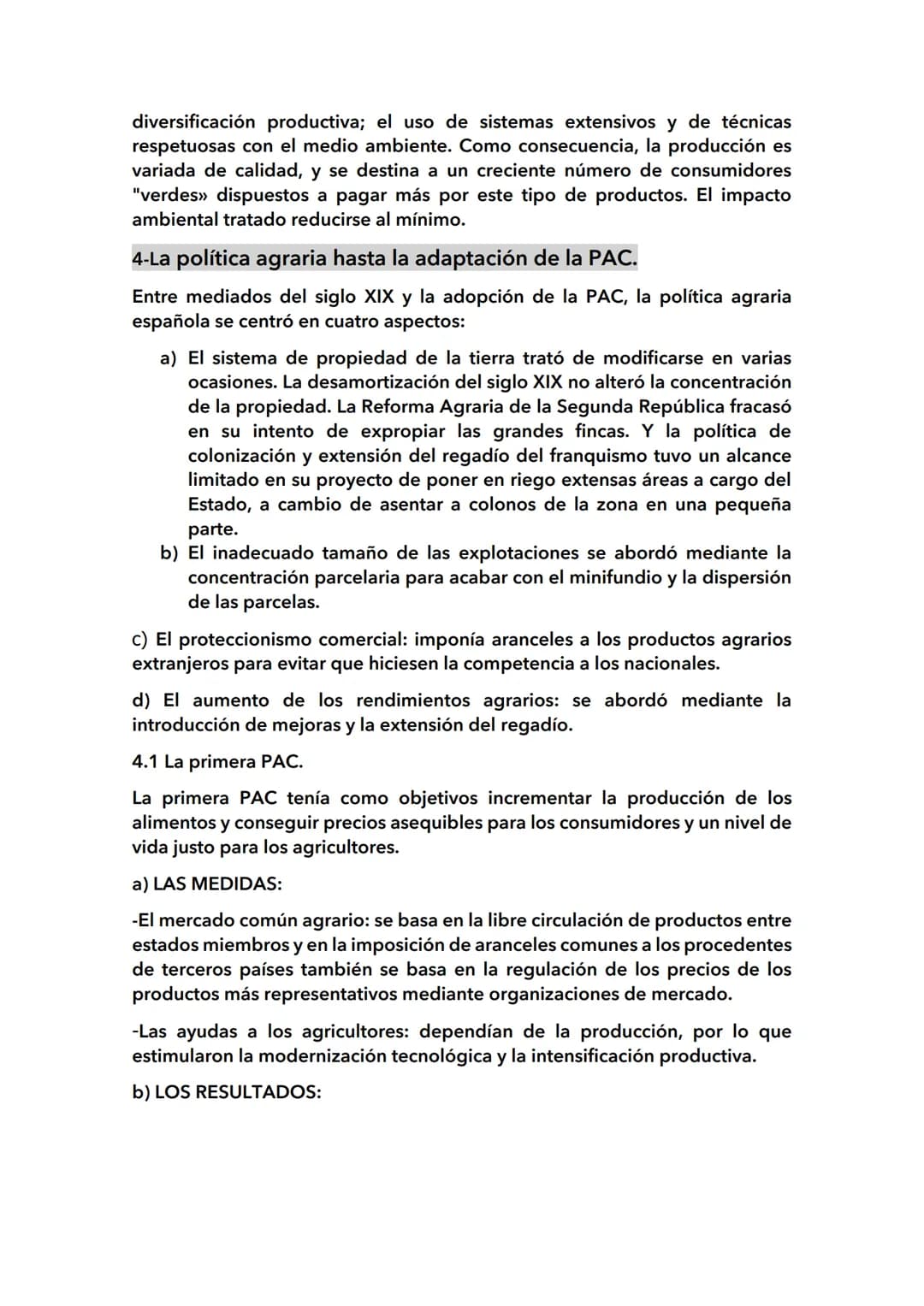 1.El espacio rural:
Los rasgos del espacio rural:
El espacio rural es el territorio no urbanizado en donde los municipios hay
menos de 10000