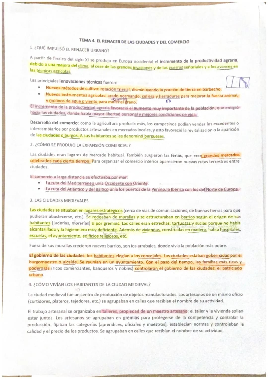 PREGUNTAS TEMA 4.
J₁.
¿Por qué se produjo un incremento de la productividad agraria a
finales del S. XI?
√2. ¿Cuáles fueron las principales 