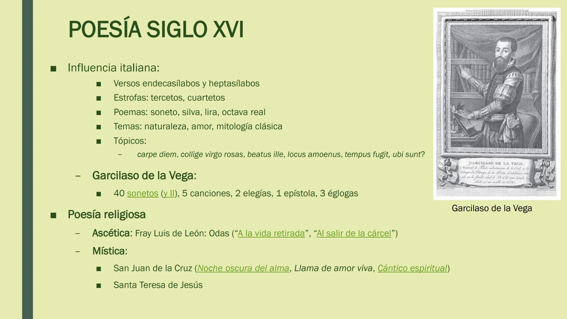 RENACIMIENTO
Y
BARROCO SIGLO XVI
RENACIMIENTO RENACIMIENTO. RASGOS GENERALES
■ Recuperación de la Antigüedad de Grecia y Roma (literatura, a