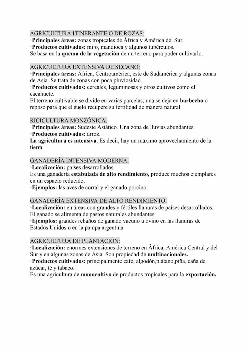 El sector primario:
La agricultura es una de las actividades más destacadas en el sector primario,
tanto porque proporciona la mayor parte d