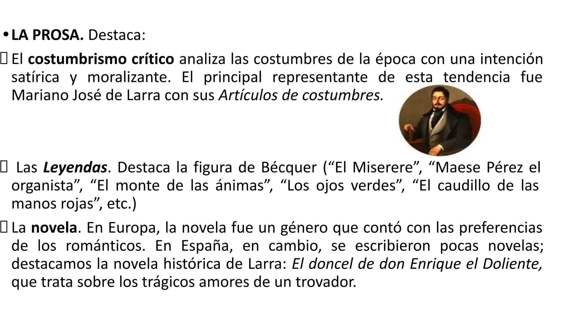 EL ROMANTICISMO
4º de ESO • DEFINICIÓN: El término romanticismo designa al movimiento artístico europeo del siglo XIX que
se caracteriza por
