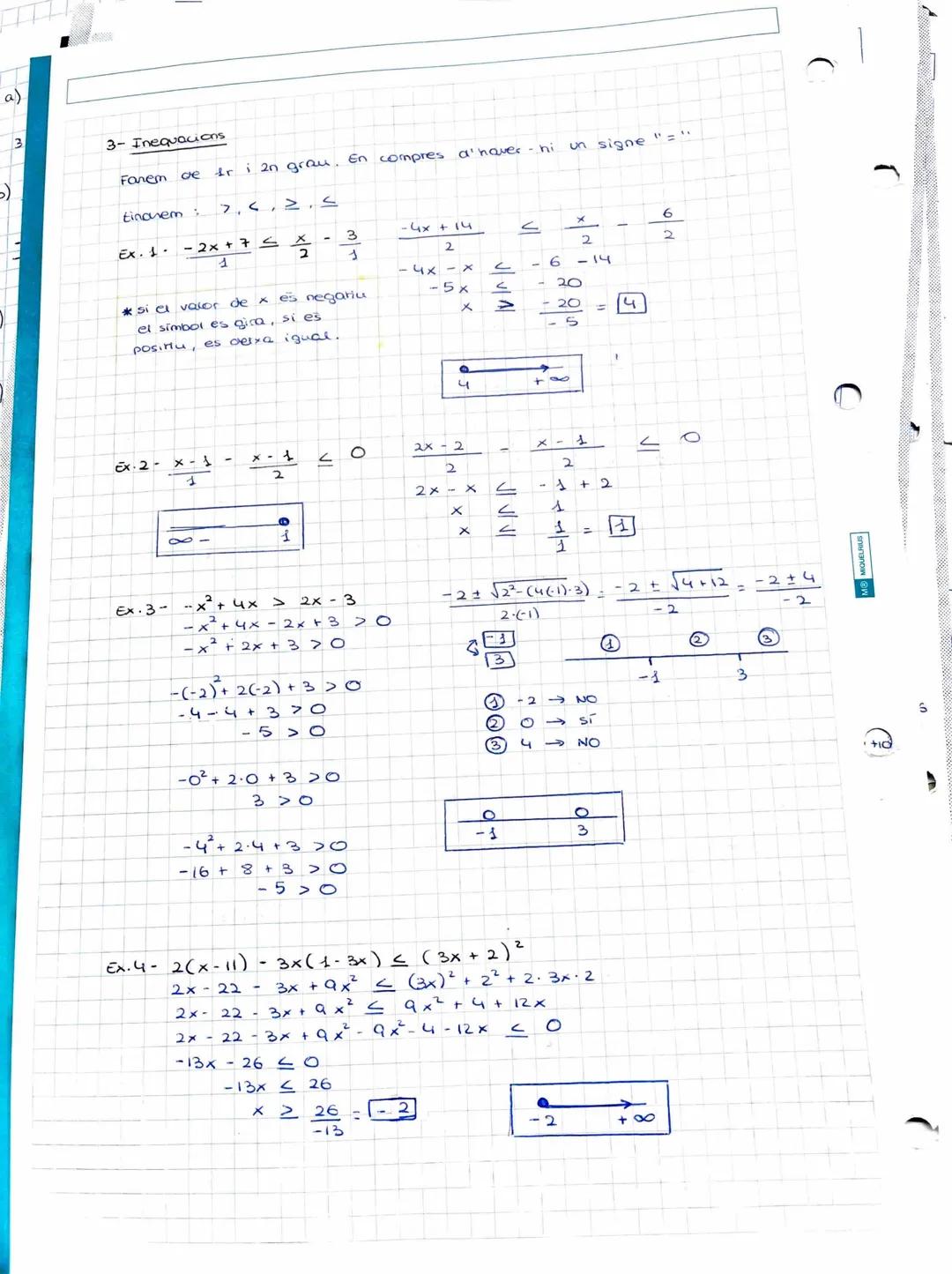 TEMA 3

EQUACIONS, INEQUACIONS SISTE HES

Berra Maing

1- Equacions de primer i segon grau.

X=-b±√b-(4.9.c)
2.a

ax² + bx + c = 0

Equacion