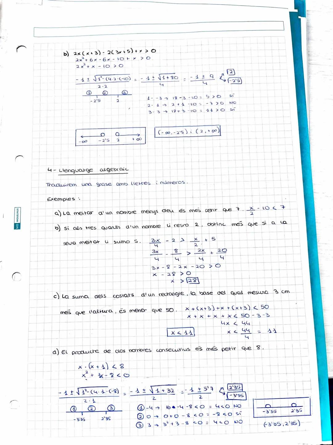 TEMA 3

EQUACIONS, INEQUACIONS SISTE HES

Berra Maing

1- Equacions de primer i segon grau.

X=-b±√b-(4.9.c)
2.a

ax² + bx + c = 0

Equacion
