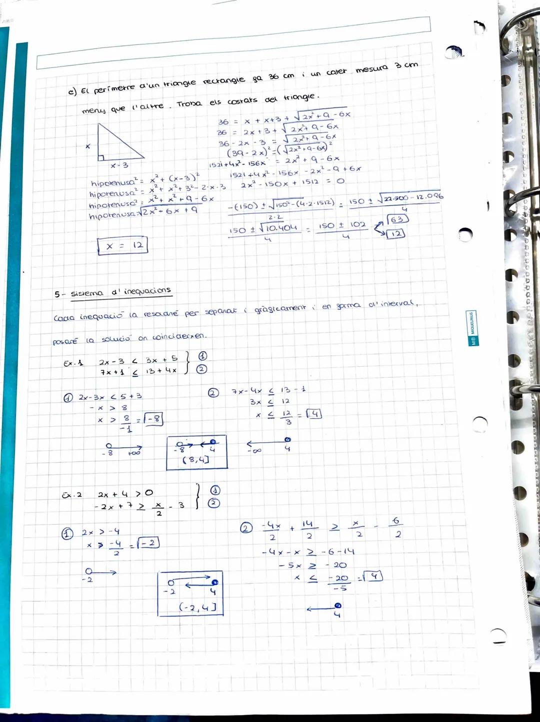 TEMA 3

EQUACIONS, INEQUACIONS SISTE HES

Berra Maing

1- Equacions de primer i segon grau.

X=-b±√b-(4.9.c)
2.a

ax² + bx + c = 0

Equacion