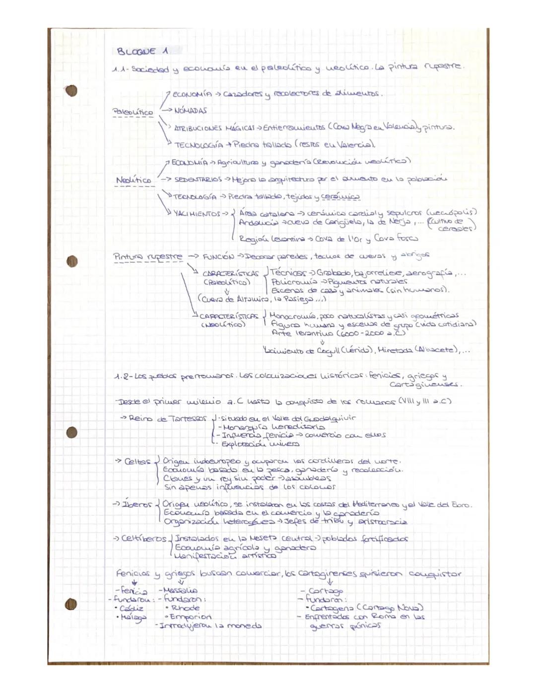 BLOQUE 1
1.1- Sociedad y economís en el paleolítico y veolítico. La pintura rupestre.
HHZ NOMADAS
Paleolítico
ECONOMÍA > Cazadores y recolec