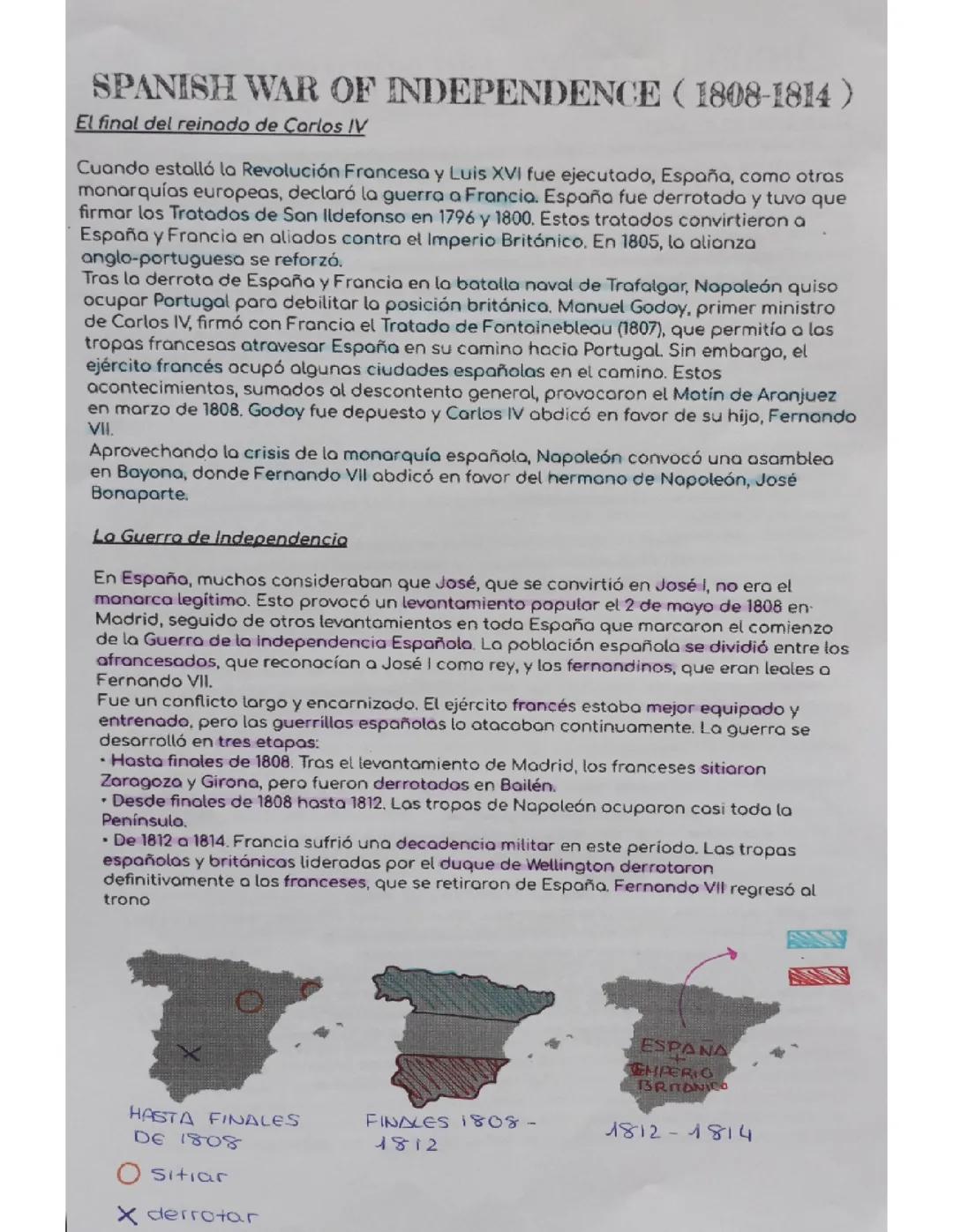 Guerra de Independencia Española 