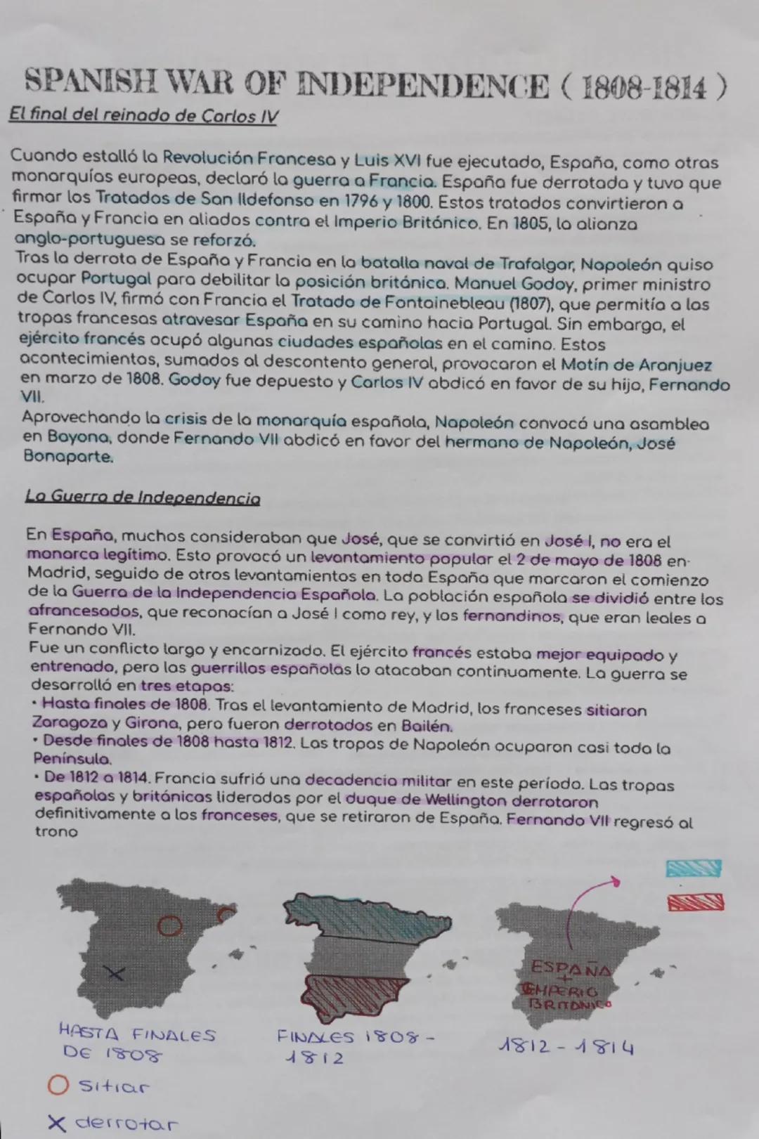 SPANISH WAR OF INDEPENDENCE (1808-1814)
El final del reinado de Carlos IV
Cuando estalló la Revolución Francesa y Luis XVI fue ejecutado, Es