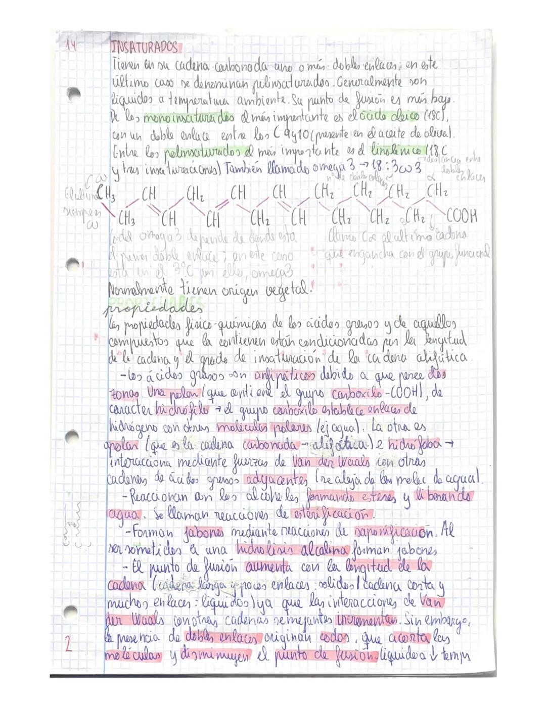12
# TEMA 4 lipidos
Son biomelecular orgánicas que dan lugar a un grupo muy heterogeneo de
sustancias quimicas ya que mesentan estructures y