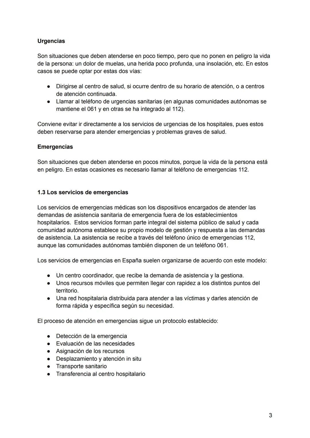 PRIMEROS AUXILIOS
UT 01
EL SISTEMA SANITARIO Y LOS PRIMEROS AUXILIOS
1. El sistema sanitario y la atención a las emergencias
1.1 Los niveles