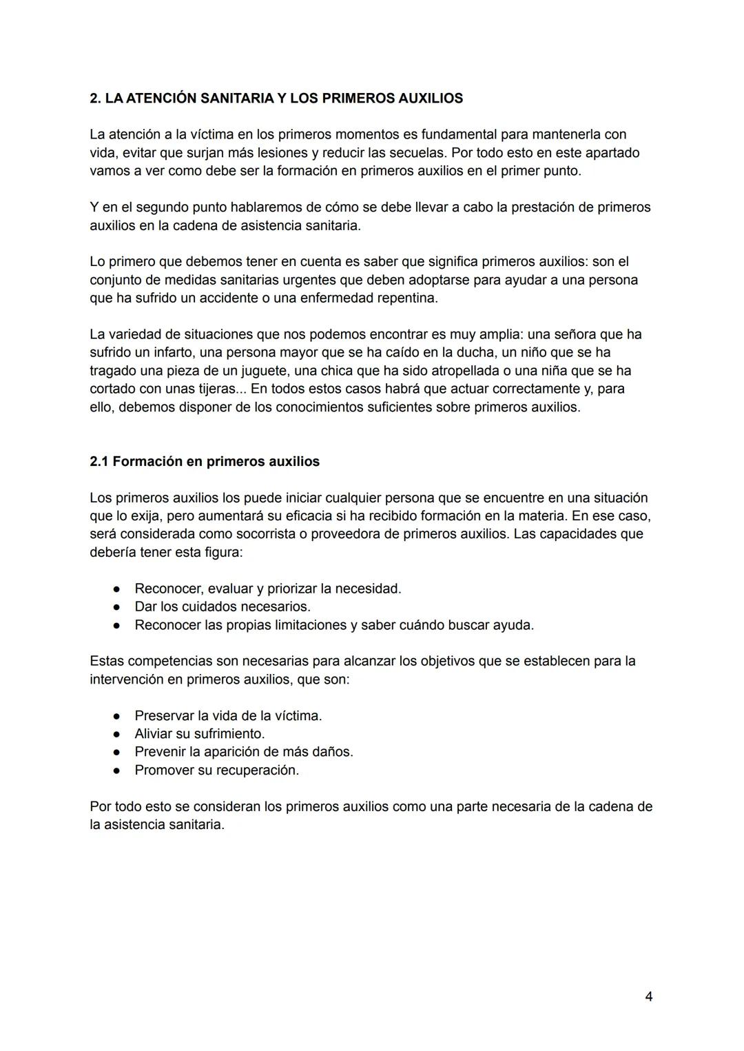 PRIMEROS AUXILIOS
UT 01
EL SISTEMA SANITARIO Y LOS PRIMEROS AUXILIOS
1. El sistema sanitario y la atención a las emergencias
1.1 Los niveles