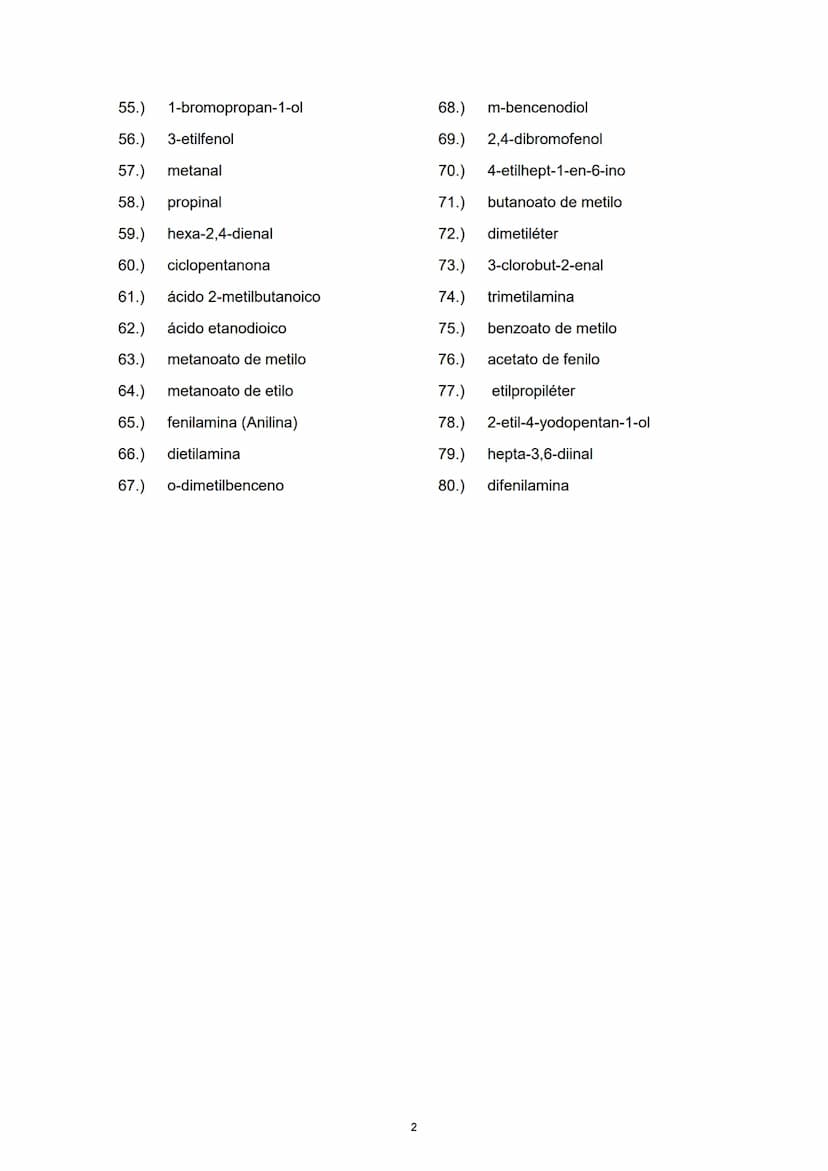 Formule los compuestos siguientes:
Formulación y nomenclatura orgánica
1.) buta-1,3-dieno
2.) propano
3.) 4-etilhepta-1,3-dien-5-ino
4.)
cic