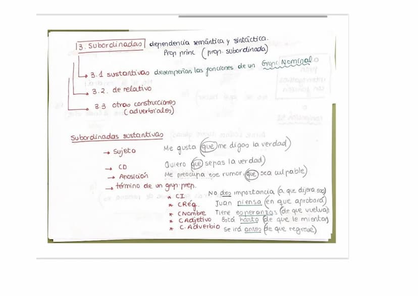 LA ORACIÓN COMPUESTA
i ojo!!
2-Perifrasis
verbales
- locuciones verbales
- formas compusotas
tiempos pasivas
tengo que estudiar, seguir expl