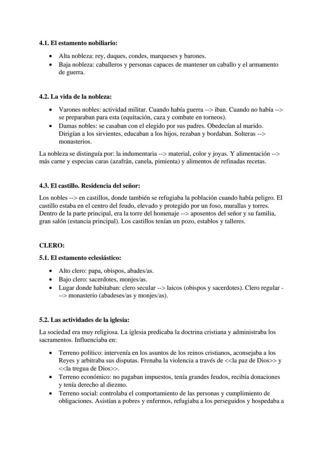 El feudalismo en Europa:
RESUMEN HISTORIA - Tema 2: la Alta Edad Media:
1031-1085
Primeros
reinos de
taifas
CALIFATO
1086
Almoravive.
●
1145