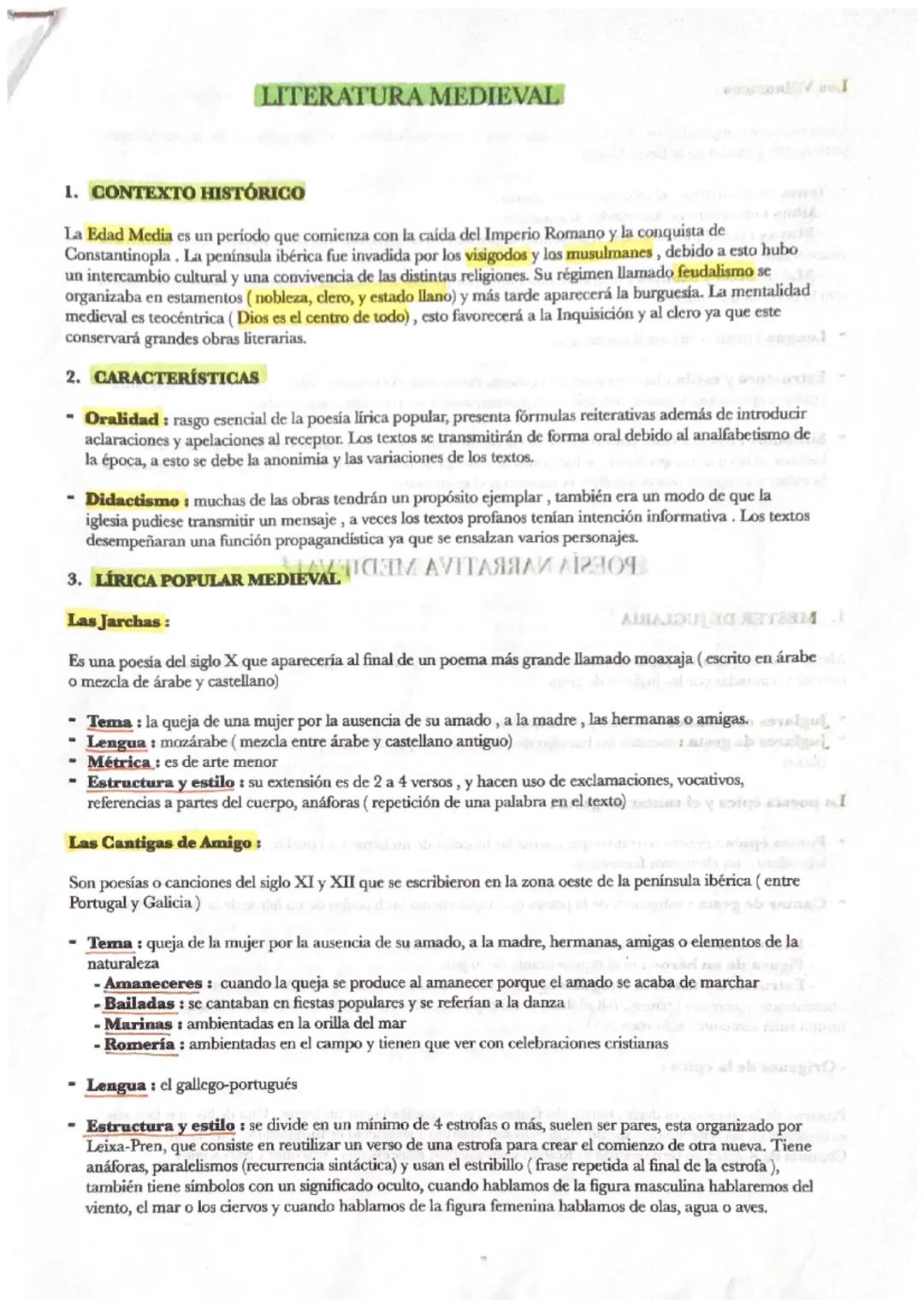 LITERATURA MEDIEVAL
VI
1. CONTEXTO HISTÓRICO
La Edad Media es un período que comienza con la caída del Imperio Romano y la conquista de
Cons